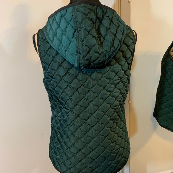 Lafayette 148 New York Quilted Vest Hoodie - Picture 3 of 7